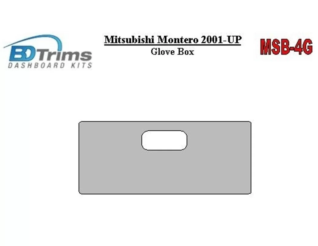 Mitsubishi Pajero/Montero 2000-2006 žiariaca skrinka Interiér BD Dash Trim Kit - 1