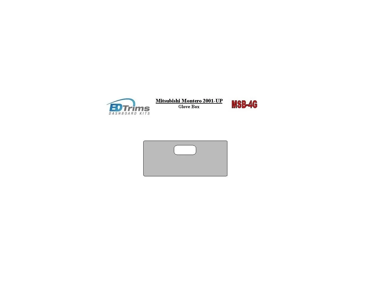 Mitsubishi Pajero/Montero 2000-2006 žiariaca skrinka Interiér BD Dash Trim Kit - 1