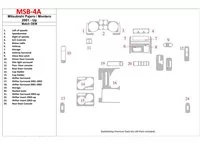 Mitsubishi Pajero/Montero 2000-2006 OEM zhoda interiéru BD súprava obloženia palubnej dosky - 1 Mitsubishi Pajero/Montero 2000-2006 OEM zhoda interiéru BD súprava obloženia palubnej dosky - 1