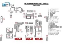 Mitsubishi Pajero/Montero 2000-2006 OEM zhoda interiéru BD súprava obloženia palubnej dosky - 2 Mitsubishi Pajero/Montero 2000-2006 OEM zhoda interiéru BD súprava obloženia palubnej dosky - 2