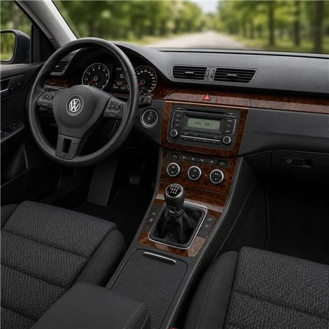 Volkswagen Passat B6 Tacho 2005+ 2010+ 3D dekor palubnej dosky, 3 dielov