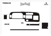 Mitsubishi Temsa Prestige Midibus 01.1999 Súprava obloženia palubnej dosky 3D interiéru Dekorácia palubnej dosky 9 dielov - 1