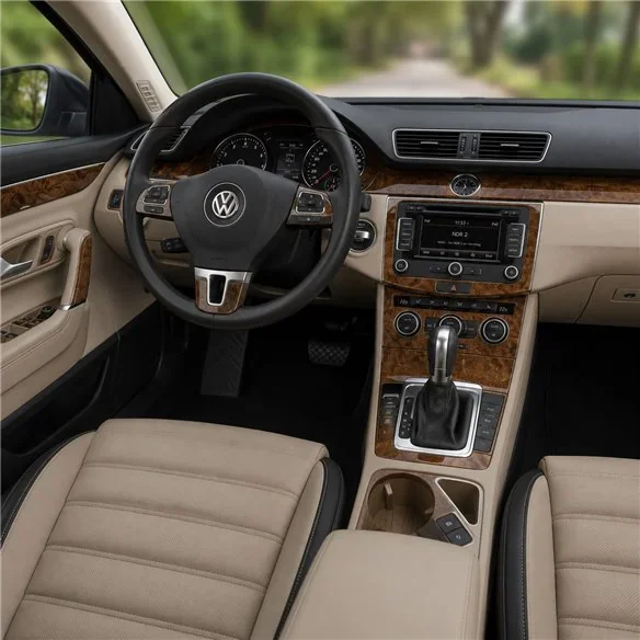 Volkswagen Passat B7 2010+ 3D dekor palubnej dosky, 17 dielov