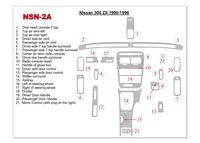 Nissan 300ZX 1990-1996 Základná súprava interiéru BD Dash Trim Kit - 1 Nissan 300ZX 1990-1996 Základná súprava interiéru BD Dash Trim Kit - 1