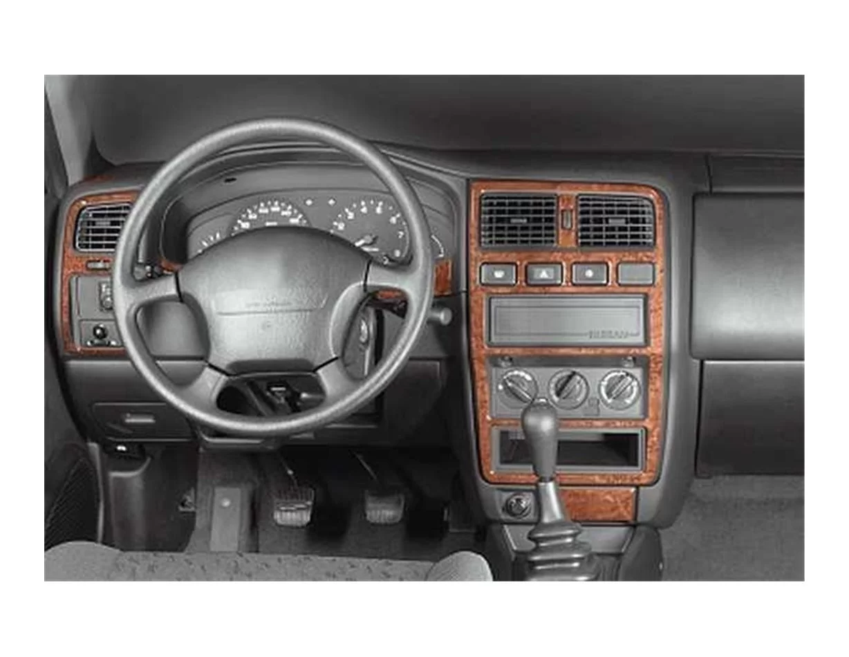 Nissan Almera 09.95-12.99 3D súprava obloženia palubnej dosky interiéru 14-dielna súprava obloženia palubnej dosky - 1