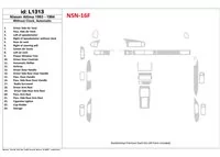 Nissan Altima 1993-1993 Automatická prevodovka, Bez hodiniek, Bez OEM, Súprava 23 dielov Interiér BD Dash Trim Kit - 1 Nissan Altima 1993-1993 Automatická prevodovka, Bez hodiniek, Bez OEM, Súprava 23 dielov Interiér BD Dash Trim Kit - 1