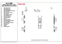Nissan Altima 1993-1994 Automatická prevodovka, S hodinkami, OEM Match, Súprava 19 dielov Interiér BD Dash Trim Kit - 1 Nissan Altima 1993-1994 Automatická prevodovka, S hodinkami, OEM Match, Súprava 19 dielov Interiér BD Dash Trim Kit - 1