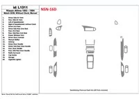 Nissan Altima 1993-1994 Manuálna prevodovka, Bez hodiniek, OEM Match, Súprava 19 dielov Interiér BD Dash Trim Kit - 1 Nissan Altima 1993-1994 Manuálna prevodovka, Bez hodiniek, OEM Match, Súprava 19 dielov Interiér BD Dash Trim Kit - 1
