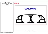 Nissan Altima 1993-1997 Cluster, 1 súprava dielov Interiér BD Dash Trim Kit - 1 Nissan Altima 1993-1997 Cluster, 1 súprava dielov Interiér BD Dash Trim Kit - 1