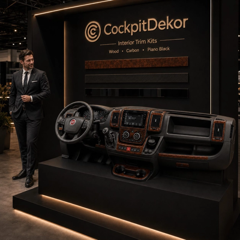 Fiat Ducato 2014 3D sada dekorov interiéru palubnej dosky 25-dielna