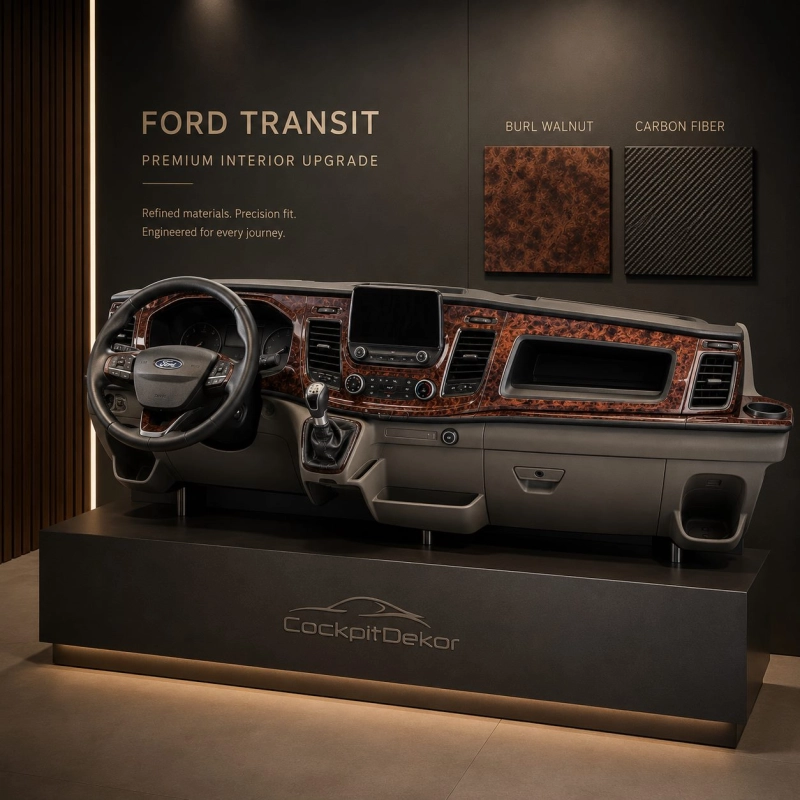 Ford New Transit 2020 3D sada dekorov interiéru palubnej dosky 27-dielna