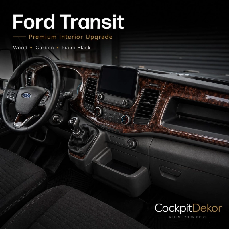 Ford New Transit 2020 3D sada dekorov interiéru palubnej dosky 27-dielna