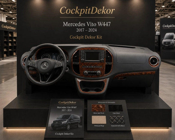 Mercedes-Benz Vito W447 Metris 2015 3D sada dekorov interiéru palubnej dosky 23-dielna