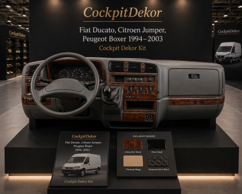 Fiat Ducato 1994-2002 3D dekor palubnej dosky, 32 dielov 2