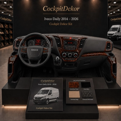 Iveco Daily od 2014 3D sada dekorov interiéru palubnej dosky 38-dielna