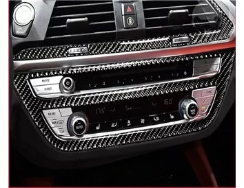 BMW X3 F25 2010–2017 Súprava 3D obloženia palubnej dosky interiéru Dekorácia palubnej dosky 54 dielov