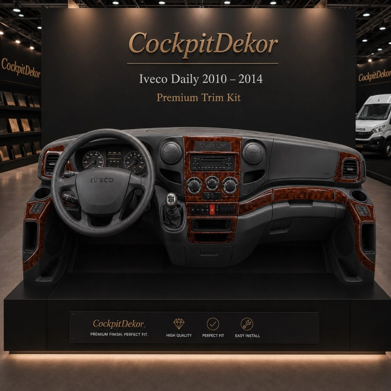 Iveco Daily 2010–2014 3D sada dekorov interiéru palubnej dosky 30-dielna