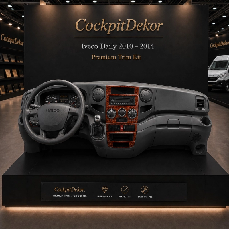 Iveco Daily od 2010 3D sada dekorov interiéru palubnej dosky 4-dielna