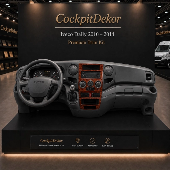 Iveco Daily od 2010 3D sada dekorov interiéru palubnej dosky 4-dielna