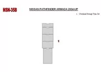 Nissan Armada 2004-2007 Súprava stropného obloženia interiéru BD Dash - 1 Nissan Armada 2004-2007 Súprava stropného obloženia interiéru BD Dash - 1