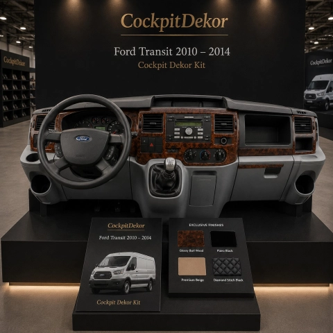 Ford Transit 2010–2014 3D sada dekorov interiéru palubnej dosky 24-dielna