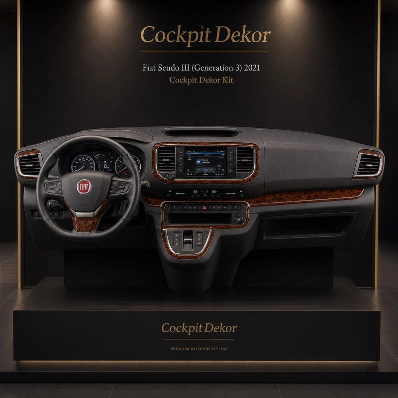 Fiat Scudo (Generation III) 2022–Present 3D Sada Dekorov Interiéru Palubnej Dosky 20-dielna