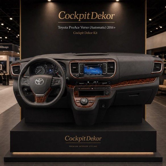 Toyota ProAce (Generation II) 2016–Present 3D Sada Dekorov Interiéru Palubnej Dosky 20-dielna