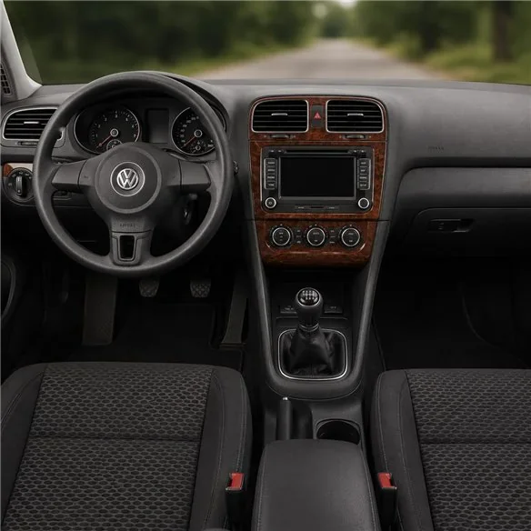 Volkswagen Golf VI 2008+ 3D dekor palubnej dosky, 15 dielov