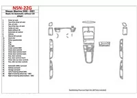 Základná sada Nissan Maxima 2000-2001, automatická prevodovka, rádio bez CD prehrávača, sada 28 dielov Interiér BD Dash Trim Kit Základná sada Nissan Maxima 2000-2001, automatická prevodovka, rádio bez CD prehrávača, sada 28 dielov Interiér BD Dash Trim Kit
