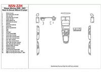 Základná sada Nissan Maxima 2000-2001, manuálna prevodovka, rádio bez CD prehrávača, sada 28 dielov Interiér BD Dash Trim Kit - Základná sada Nissan Maxima 2000-2001, manuálna prevodovka, rádio bez CD prehrávača, sada 28 dielov Interiér BD Dash Trim Kit -
