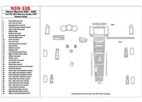 Kompletná sada Nissan Maxima 2004-2006, automatická prevodovka, sedadlá s pamäťou, bez vyhrievania sedadiel, interiér BD Dash Tr
