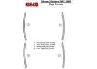 Nissan Maxima 2007-2008 Súprava obloženia dverí Accent interiéru BD Dash - 2