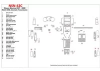 Nissan Maxima 2007-2008 OEM zhoda, súprava obloženia interiéru automatickej prevodovky BD Dash - 1