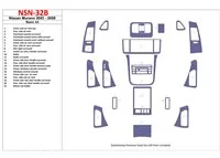 Nissan Murano 2003-2008 Základná súprava interiéru BD Dash Trim Kit - 1 Nissan Murano 2003-2008 Základná súprava interiéru BD Dash Trim Kit - 1
