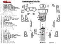 Nissan Murano 2003-2008 Kompletná súprava interiéru BD Dash Trim Kit - 2 Nissan Murano 2003-2008 Kompletná súprava interiéru BD Dash Trim Kit - 2