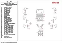BMW X5 2000-2006 bez systému NAVI, manuálna prevodovka AC ovládanie interiéru BD Dash Trim Kit - 1 BMW X5 2000-2006 bez systému NAVI, manuálna prevodovka AC ovládanie interiéru BD Dash Trim Kit - 1