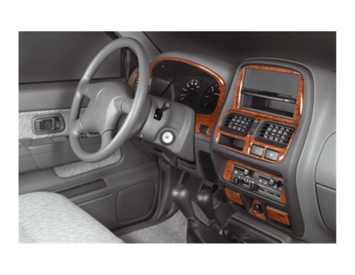 Nissan Navara D23 Pick-up 09.99-01.06 3D Súprava obloženia palubnej dosky interiéru Dekorácia palubnej dosky 13 dielov - 1