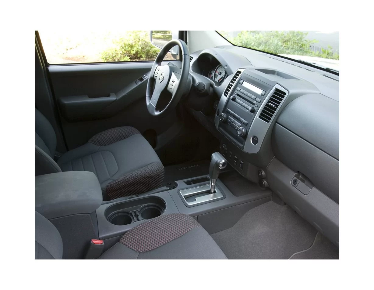Nissan Navara D40 01.2010 Súprava obloženia palubnej dosky 3D interiéru Dekorácia palubnej dosky 16 dielov - 1