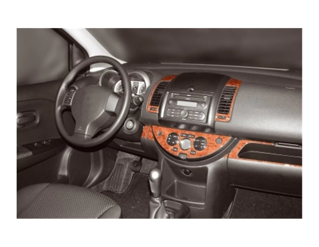 Nissan Note 01.2006 Súprava obloženia palubnej dosky 3D interiéru Dekorácia palubnej dosky 8 dielov - 1