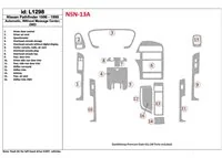 Nissan Pathfinder 1996-1999 automatická prevodovka, bez centra správ, 2WD, sada 16 dielov Interiér BD Dash Trim Kit - 1 Nissan Pathfinder 1996-1999 automatická prevodovka, bez centra správ, 2WD, sada 16 dielov Interiér BD Dash Trim Kit - 1