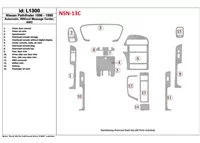 Nissan Pathfinder 1996-1999 automatická prevodovka, bez centra správ, 4WD, sada 15 dielov Interiér BD Dash Trim Kit - 1 Nissan Pathfinder 1996-1999 automatická prevodovka, bez centra správ, 4WD, sada 15 dielov Interiér BD Dash Trim Kit - 1