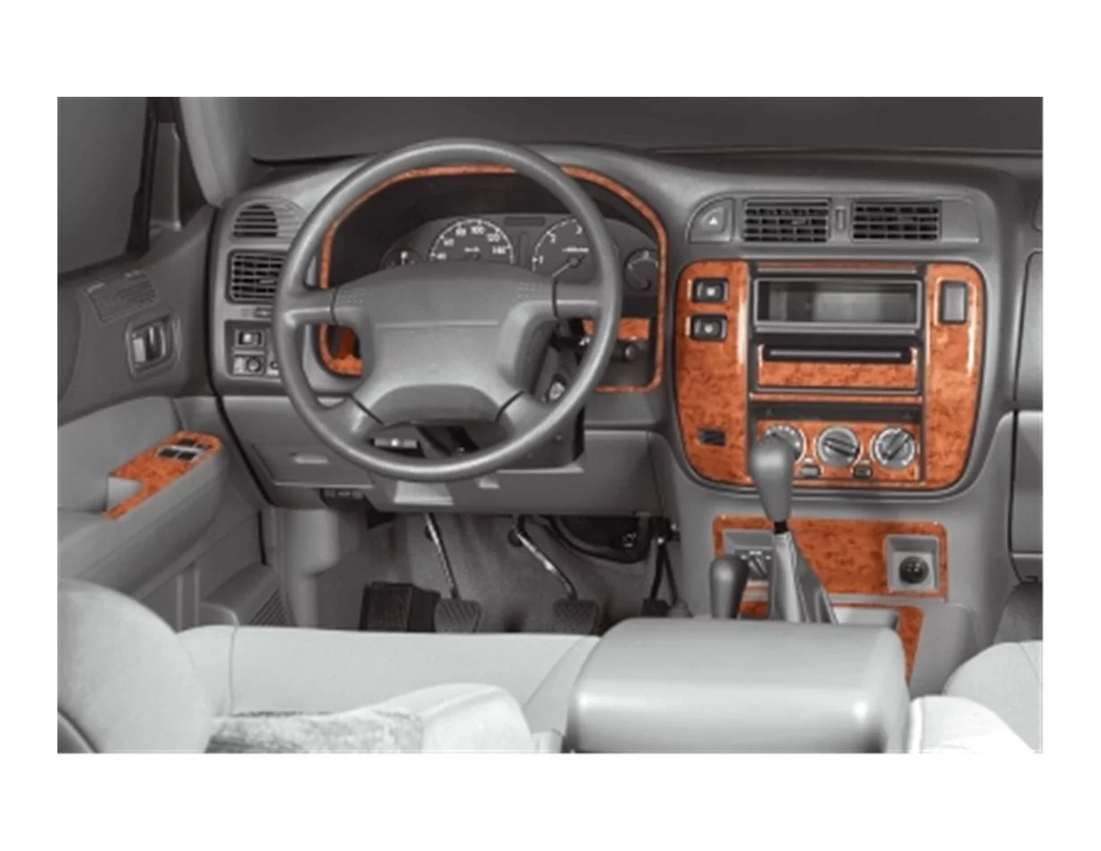 Nissan Patrol 03.98-01.00 Súprava obloženia palubnej dosky 3D interiéru Dekorácia palubnej dosky 21 dielov - 1