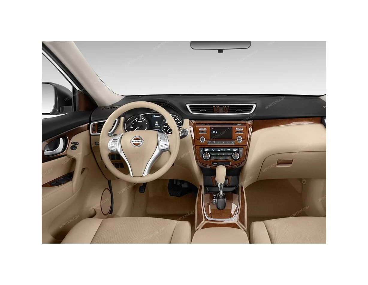 Nissan Qashqai 2013–2021 3D súprava obloženia palubnej dosky interiéru 45-dielna súprava obloženia palubnej dosky - 1
