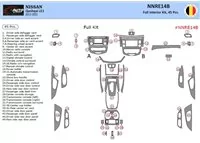 Nissan Qashqai 2013–2021 3D súprava obloženia palubnej dosky interiéru 45-dielna súprava obloženia palubnej dosky - 2 Nissan Qashqai 2013–2021 3D súprava obloženia palubnej dosky interiéru 45-dielna súprava obloženia palubnej dosky - 2