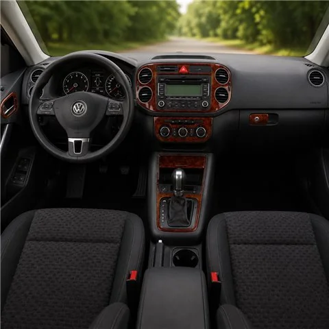 Volkswagen Tiguan 2009-2009 kompletná sada, Automatic AC 3D dekor palubnej dosky