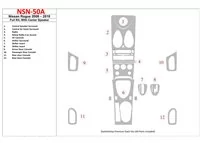 Kompletná súprava Nissan Rogue 2008-2010 s interiérom stredového reproduktora BD Dash Trim Kit - 1 Kompletná súprava Nissan Rogue 2008-2010 s interiérom stredového reproduktora BD Dash Trim Kit - 1