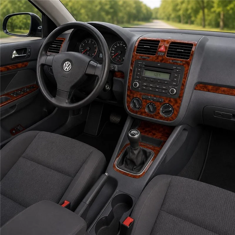 Volkswagen Jetta 2005-2009 manuálna prevodovka, klimatizácia 3D dekor palubnej dosky
