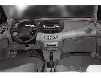 Nissan Tino 01.2000 Súprava obloženia palubnej dosky 3D interiéru 6-dielna súprava obloženia palubnej dosky - 1