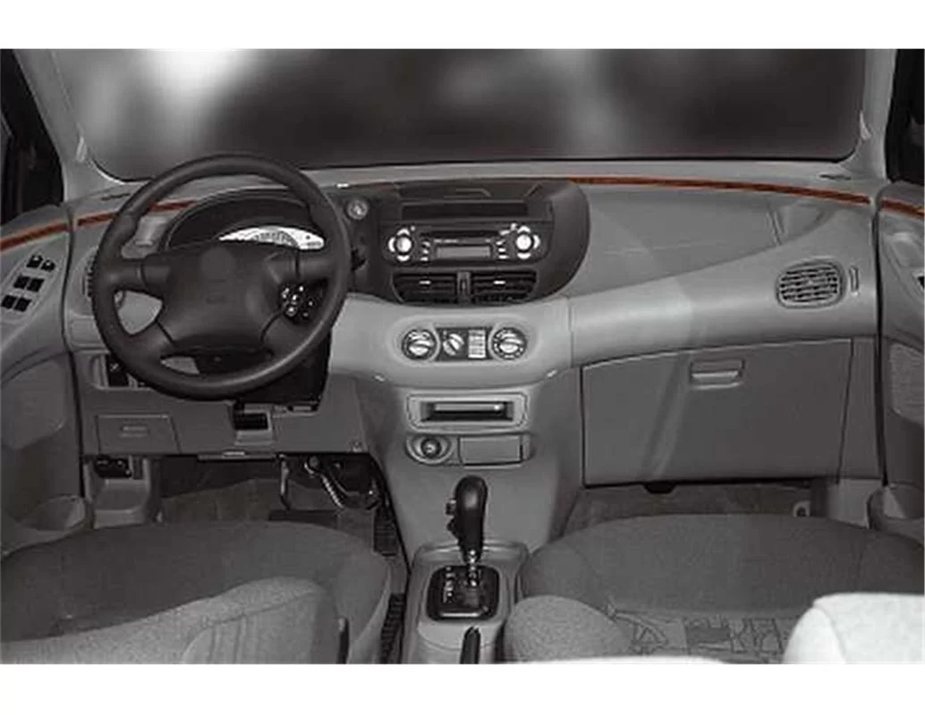 Nissan Tino 01.2000 Súprava obloženia palubnej dosky 3D interiéru 6-dielna súprava obloženia palubnej dosky - 1