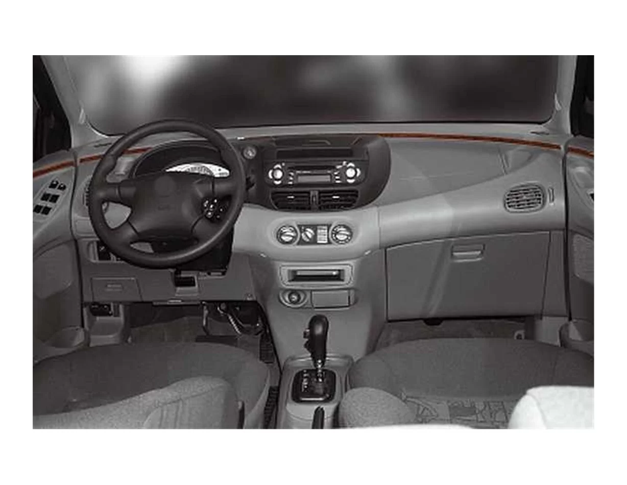 Nissan Tino 01.2000 Súprava obloženia palubnej dosky 3D interiéru 6-dielna súprava obloženia palubnej dosky - 1